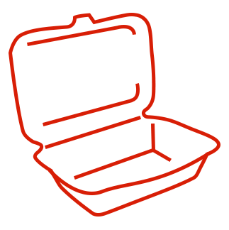 蓝颜
渣食品容器